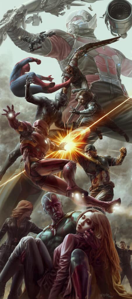 Epic Civil War Battle Marvel Fan Art