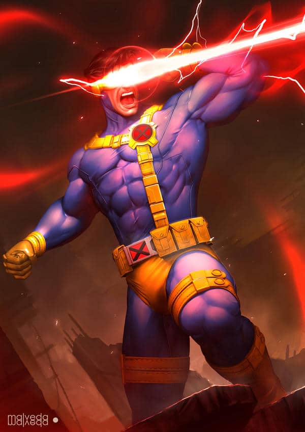 Cyclops Optic Blast Marvel Fan Art