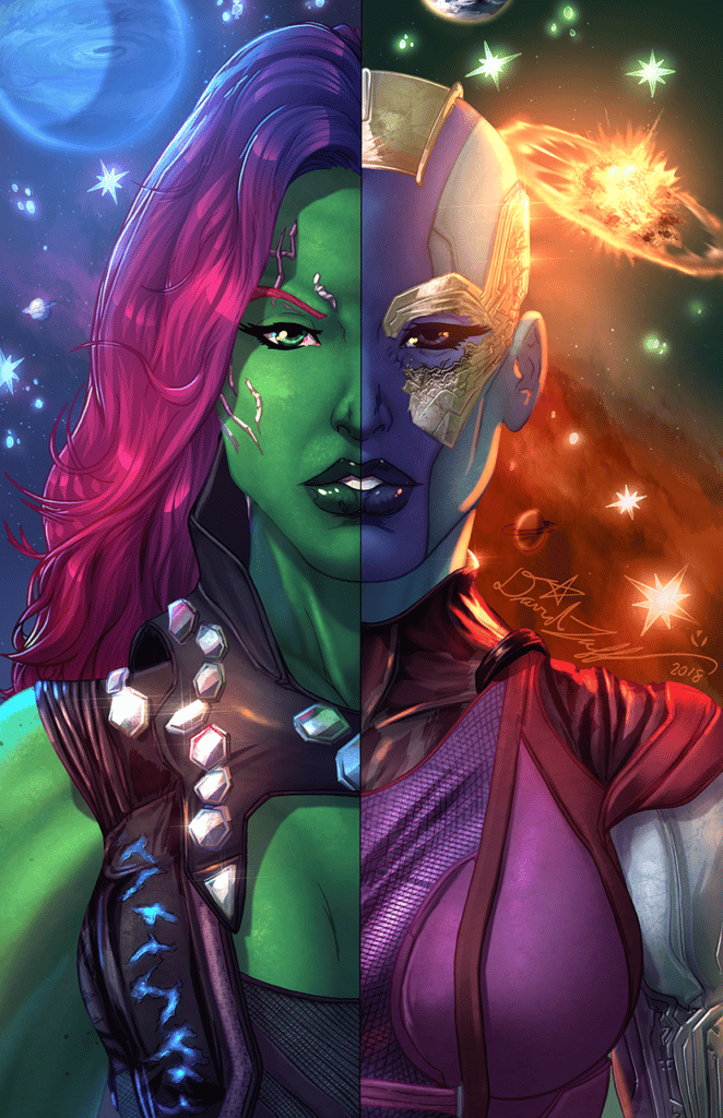 Gamora x Nebula Marvel Fan Art