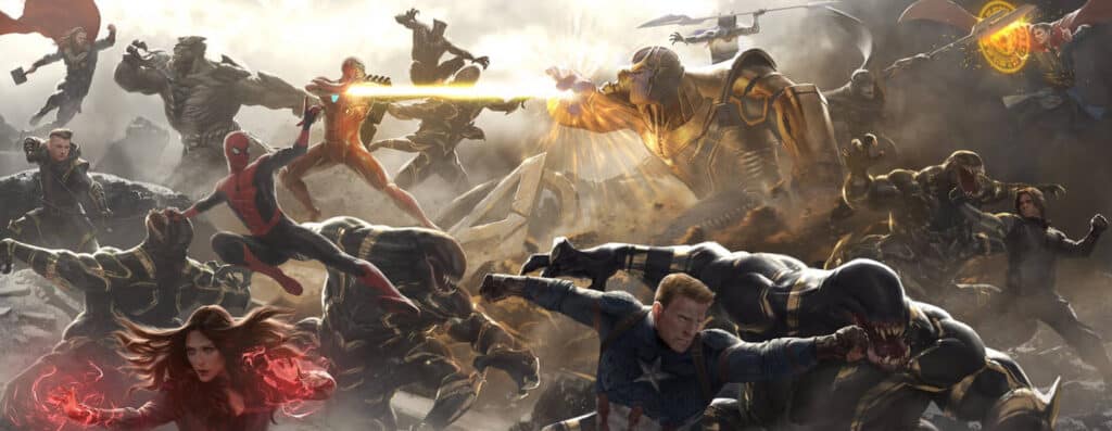 Avengers Endgame Final Battle Marvel Fan Art
