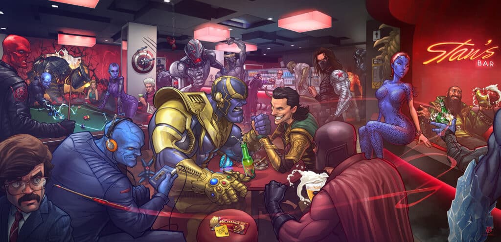 Villains Tavern Marvel Fan Art