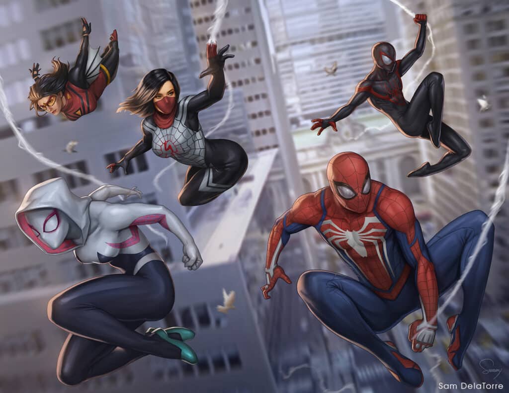 Spider-Verse Web Slingers Marvel Fan Art