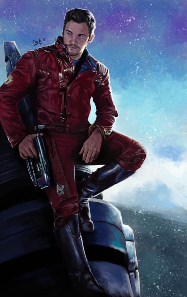 Chris Pratt as Star-Lord Marvel Fan Art