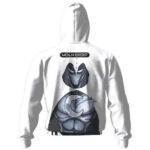 Marvel Moon Knight Design White Zip-up Hoodie
