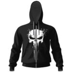 The Punisher Symbol Black Zip-up Hoodie