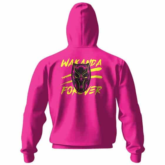 Wakanda Forever Vibrant Pink Zipper Hoodie