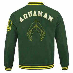 Aquaman Green and Yellow Bomber Jacket for Children