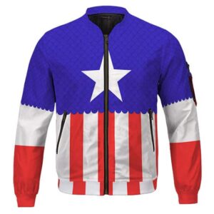 Captain America Heroic Design Bomber Jacket for Kids