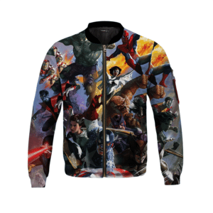 Classic Avengers All-Over Print Bomber Jacket for Children