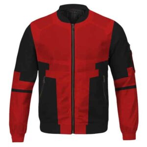 Deadpool Red & Black Mercenary Cosplay Jacket for Children