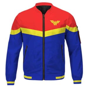 Iconic Wonder Woman Bomber Jacket for Kids