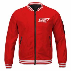 Iron Man Stark Industries Red Kids Bomber Jacket