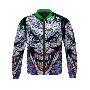 Joker Montage Grin All-Over Print Kids Bomber Jacket