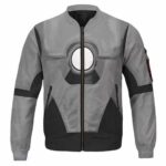 Metallic Grey Armor Iron Man Mark 1 Kids Jacket