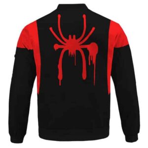 Miles Morales Red Spider Logo Bomber Jacket for Children