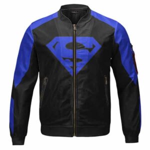 Superman Kryptonian Strength S Logo Kids Bomber Jacket