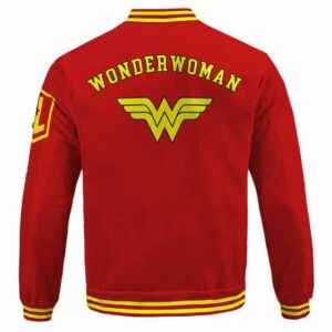 Wonder Woman Red and Yellow Children's Bomber Jacket