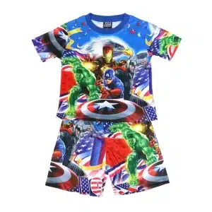 Avengers Kids Pajama Set with Captain America, Hulk & Iron Man