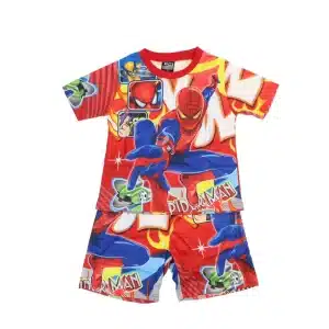 Comic Style Spider-Man Red Children's Pajama Set