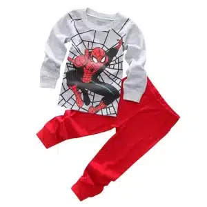 Gray and Red Web-Slinging Spider-Man Pajama Set for Childen