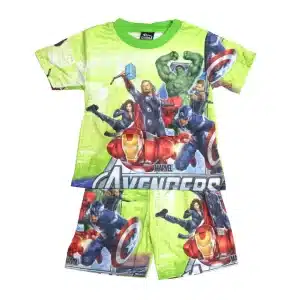 Lime Green Marvel Avengers Boys' Pajama Set