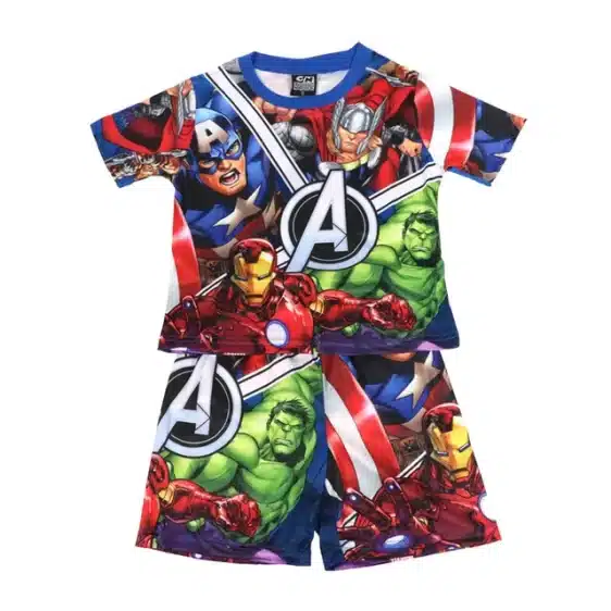 Marvel Avengers Hero Team Pajama Set for Boys