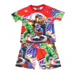 Patriotic Marvel Avengers Team-Up Children's Pajama Set