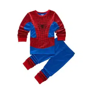 Red and Blue Webbed Spider-Man Suit Children's Pajama Set