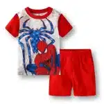 Spider-Man Web Design Children's Summer Pajama Set