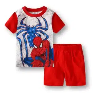 Spider-Man Web Design Children's Summer Pajama Set