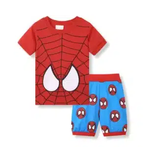 Spidey Cool Red and Blue Summer Pajama Set for Kids