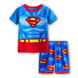 Superman Muscle Print Pajama Set for Boys