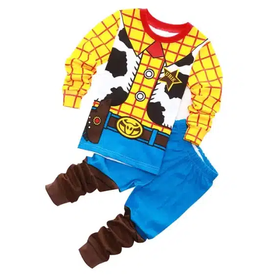 Woody Sheriff Cowboy Costume Pajama Set for Kids