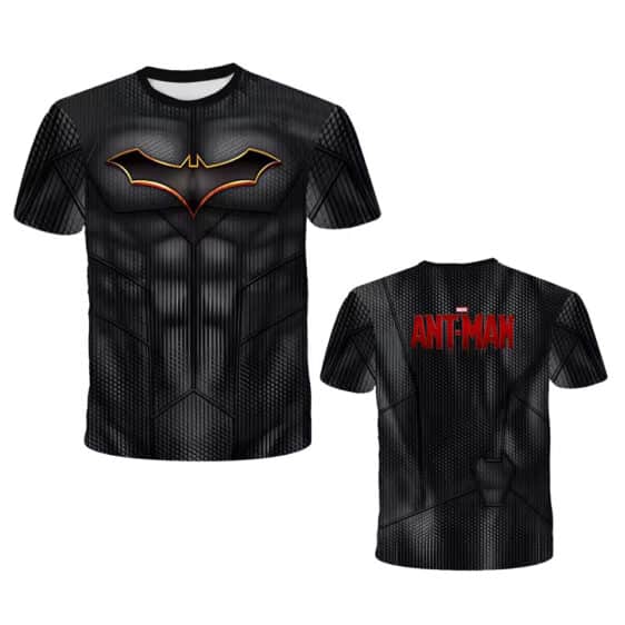 Armored Ant-Man Batman Emblem Crossover Black Kids T-shirt