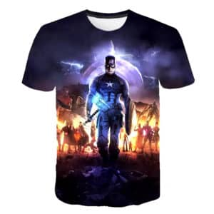 Captain America Avengers Endgame Battle T-shirt for Children