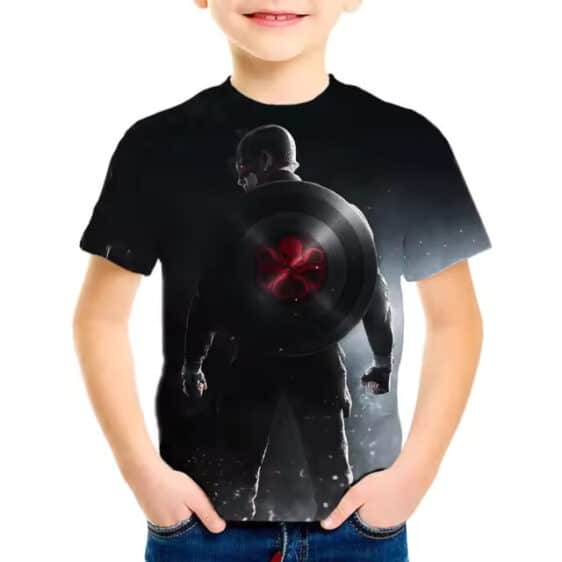 Captain America Hydra Shield Silhouette T-shirt for Boys