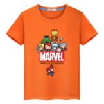 Chibi Marvel Characters Hero Is Coming Children's T-shirt