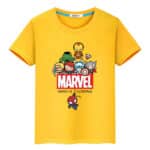 Chibi Marvel Characters Hero Is Coming Children's T-shirt
