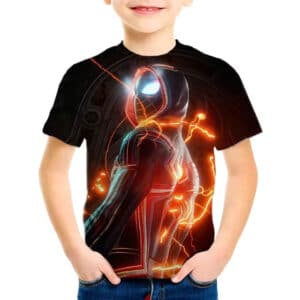 Electrifying Spider-Man Miles Morales Glow T-shirt for Kids