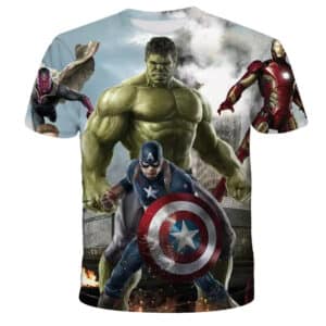 Epic Avengers Hulk Iron Man Captain America T-shirt for Boys