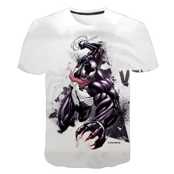 Marvel Anti-Hero Venom Power Punch White T-shirt for Boys