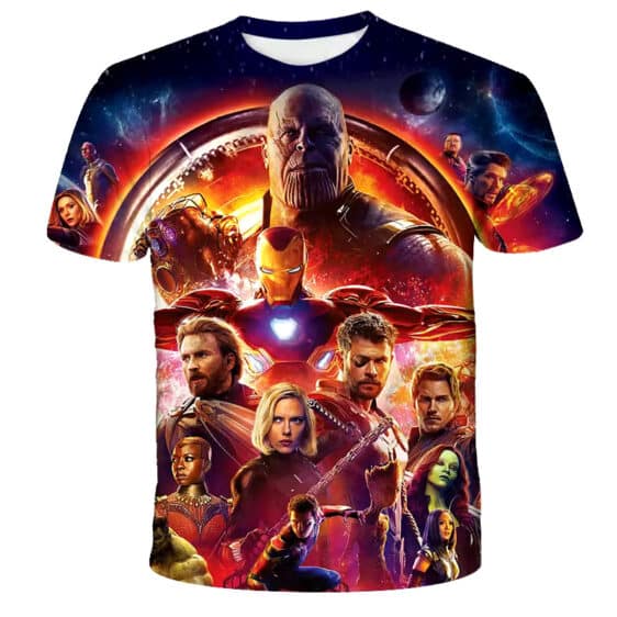 Marvel Avengers Infinity War Hero Battle T-shirt for Kids,