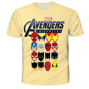 Marvel Avengers Initiative Iconic Masks T-shirt for Children