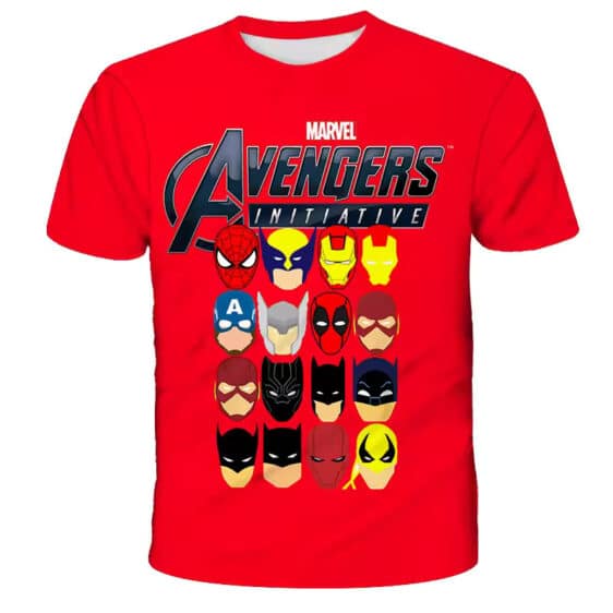 Marvel Avengers Initiative Iconic Masks T-shirt for Children