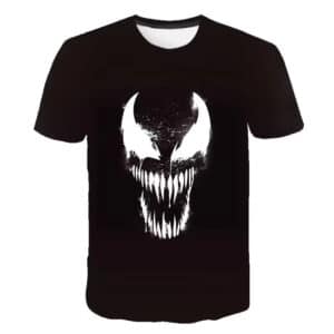 Minimalist Venom Head Logo Monochrome Black Kids T-shirt