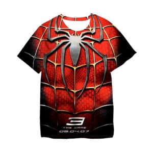 Spider-Man 3 The Game Web Poster Art Red Kids T-Shirt