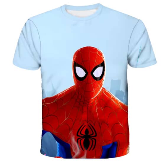 Spider-Man City Skyline Hero Light Blue Boys' T-shirt