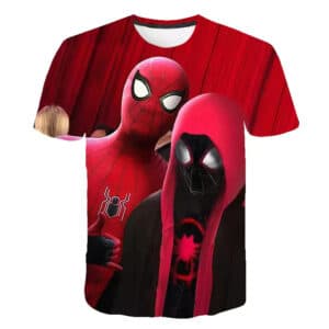 Spider-Man and Miles Morales Team-Up Red Kids T-Shirt