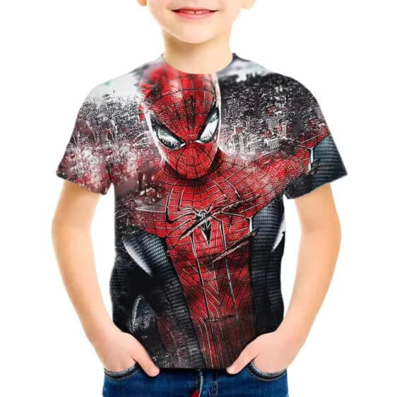 The Amazing Spider-Man Cityscape Graphic Kids T-Shirt