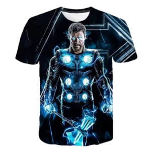 Thor Lightning Power Stormbreaker Black T-shirt for Kids